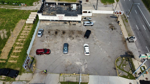 asphalt commercial parking lot 