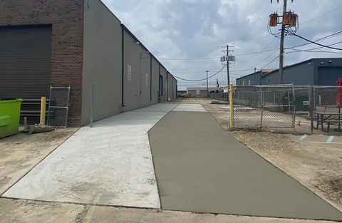 concrete driveway