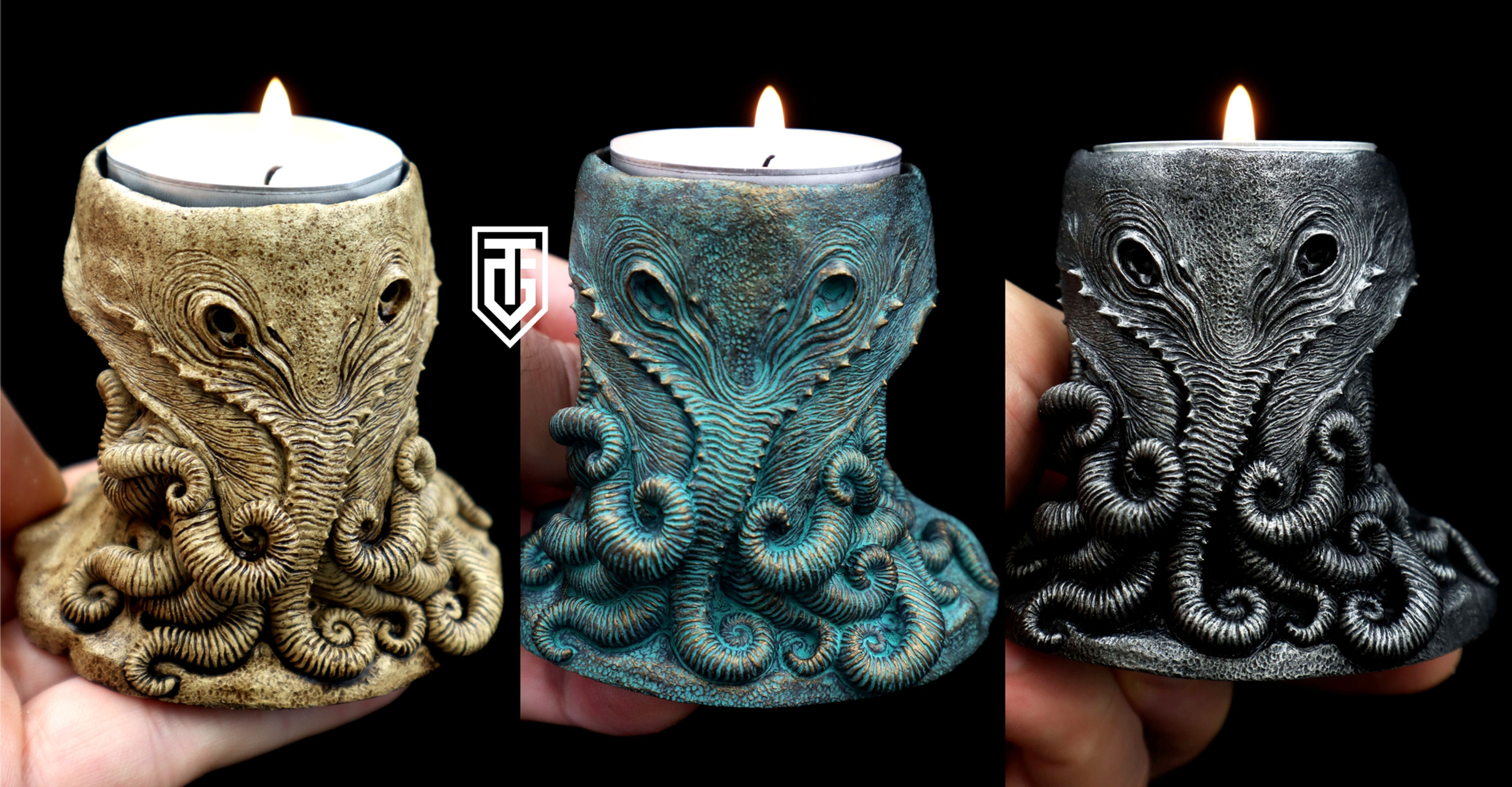 Cultist's Cthulhu Nightmare Candle Holder