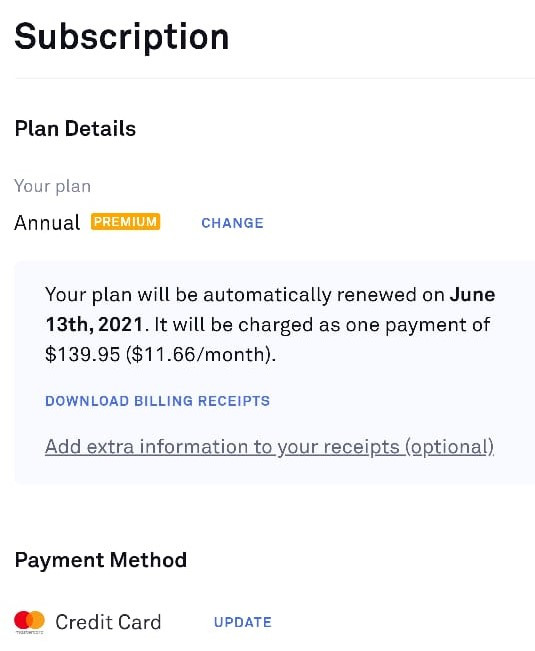 grammarly premium account subscription