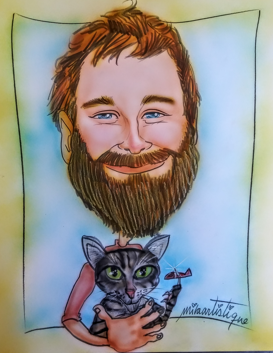 Pastel: Colored Face/Price per Person or Pet