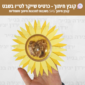 קובץ חיתוך בתשלום כרטיס שייקר לט"ו בשבט
