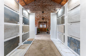 Large Format Tiles in Indoor Showroom