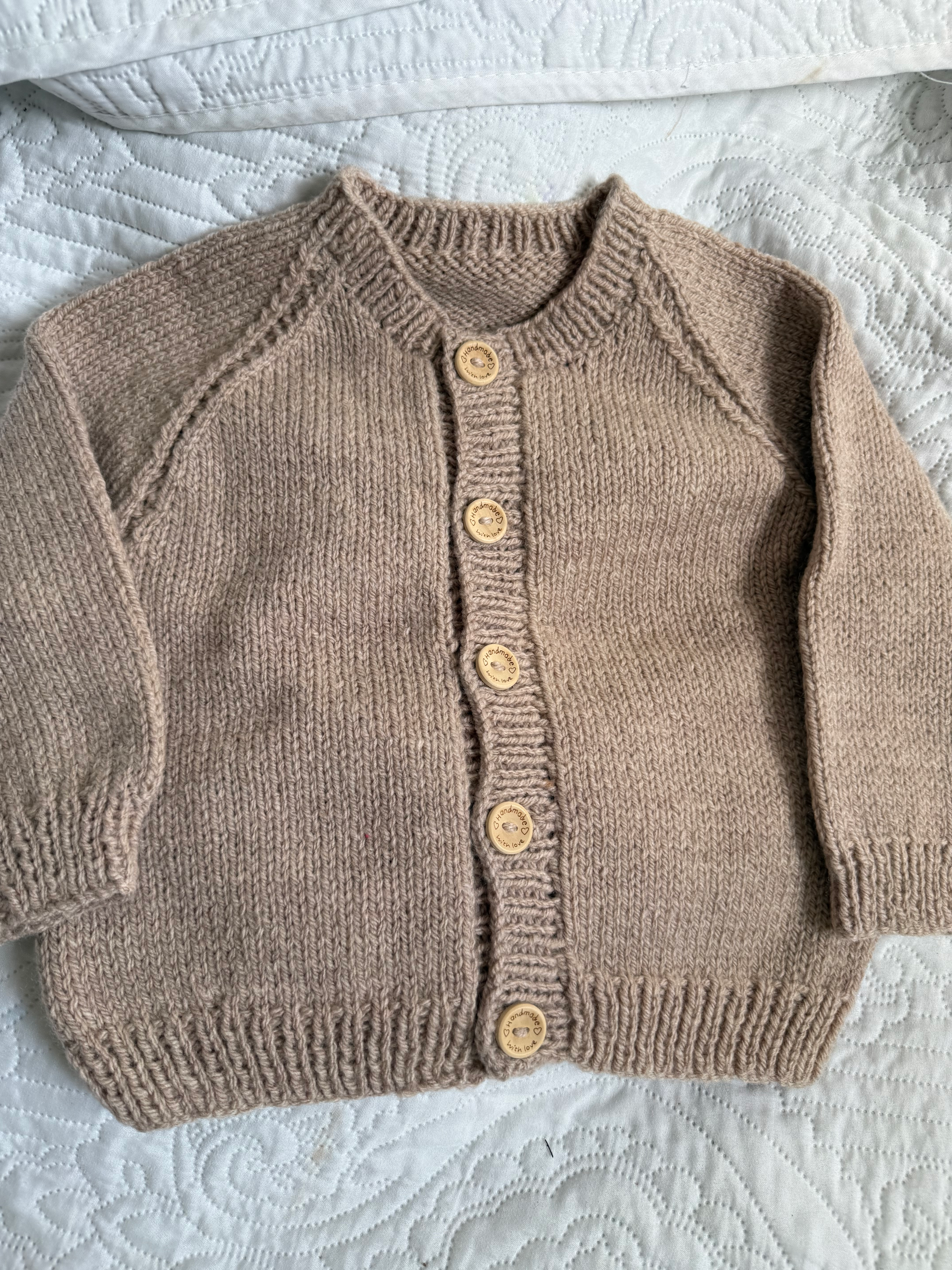 Hand knitted nana style cardigan 3-4years