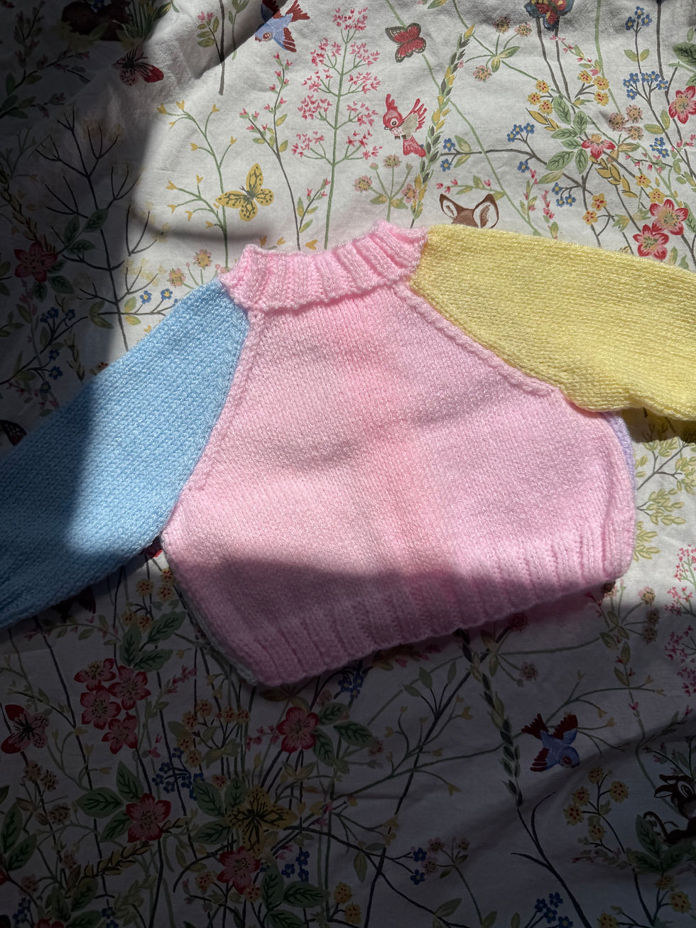 Thumbnail: Hand knitted cardigan 3-6 months