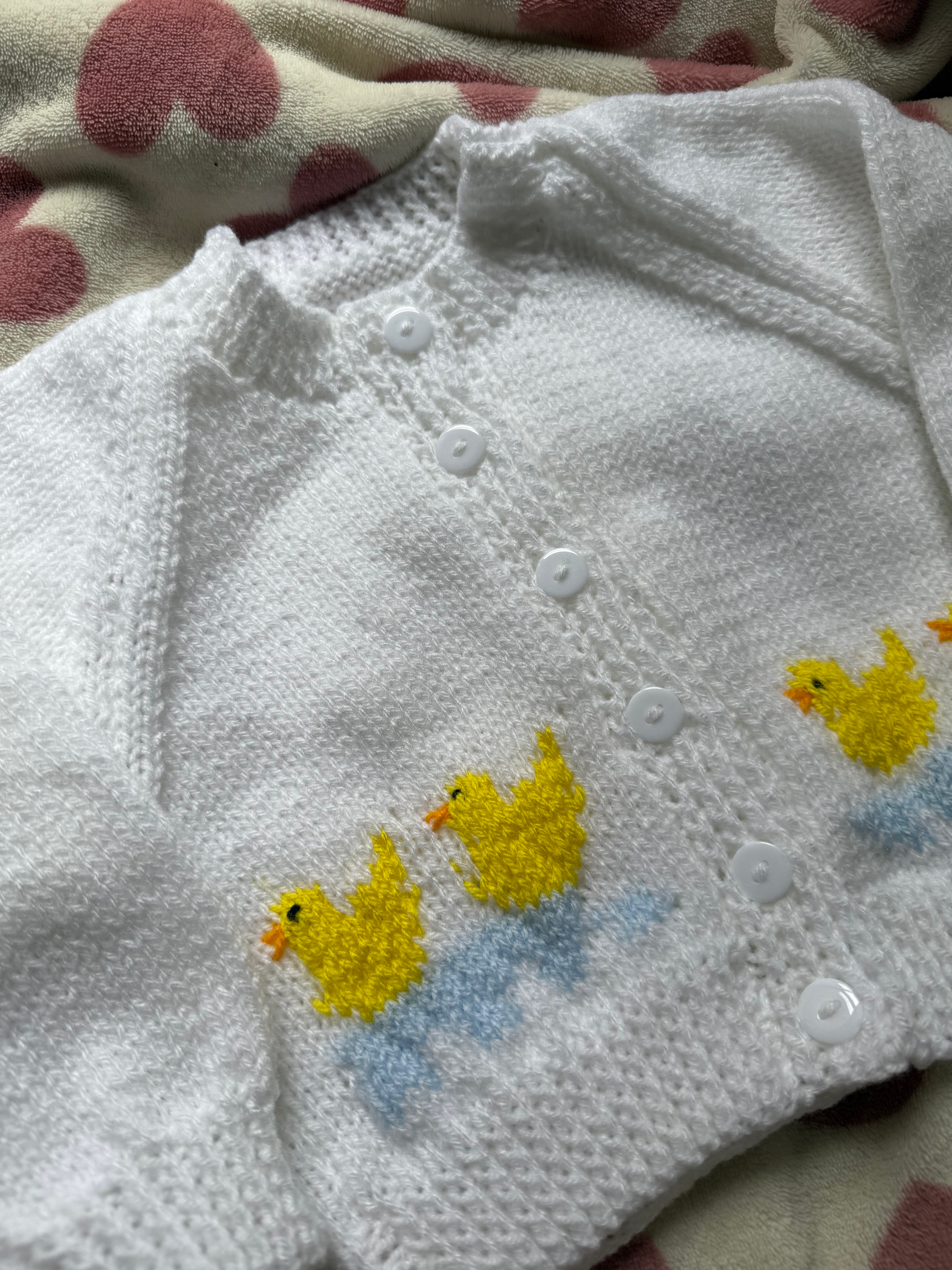 Spring Hand knitted nana style cardigan 1-2 years