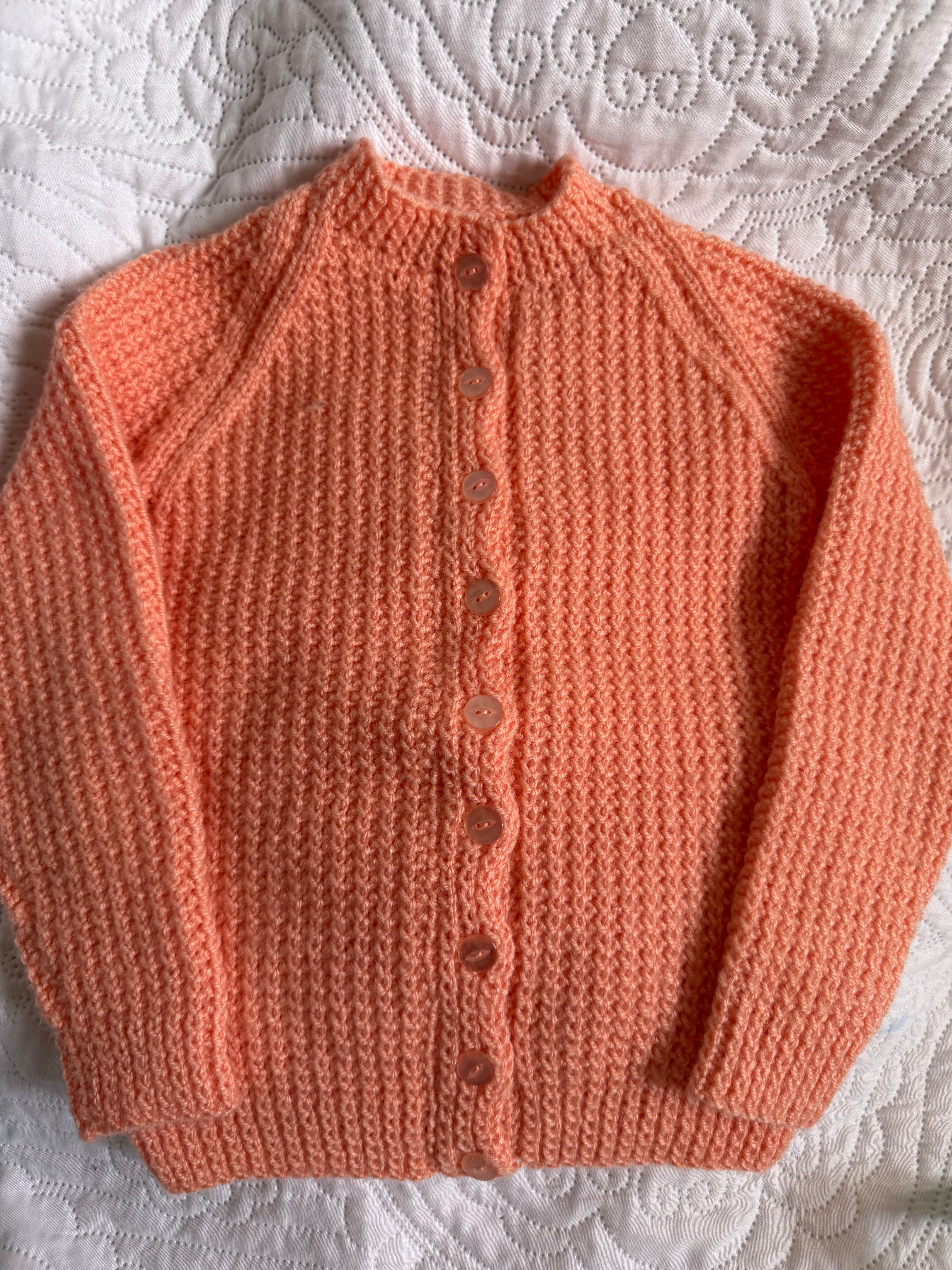 Hand knitted Nana style cardigan 2-4years