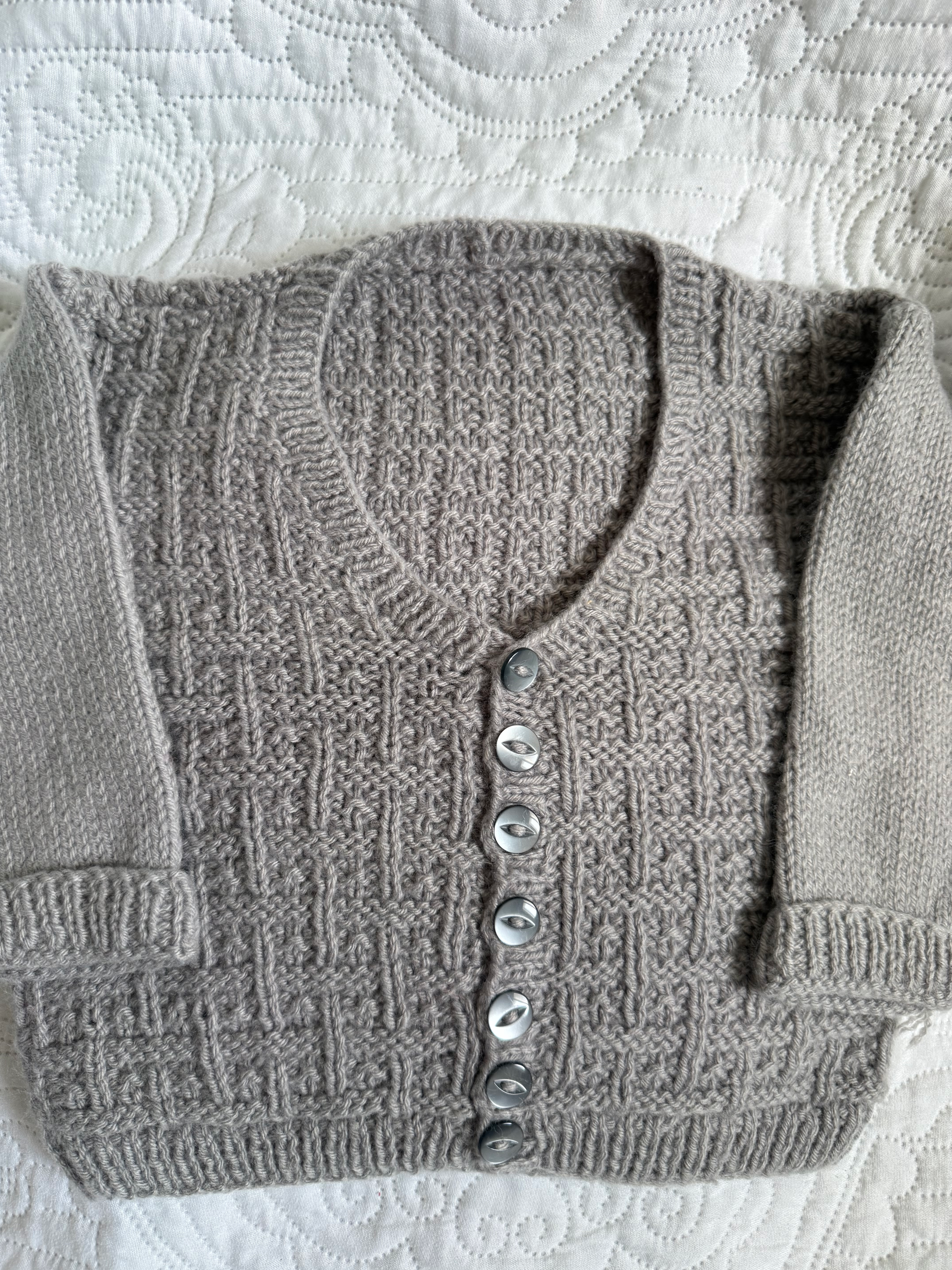 Hand knitted Nana style cardigan 1-2years