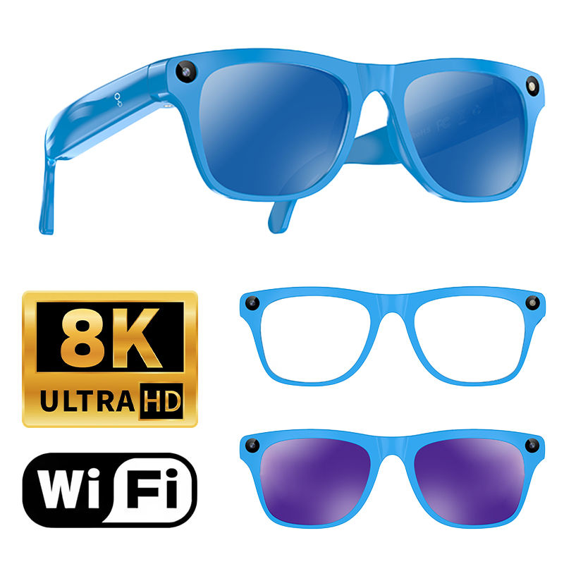 Thumbnail: Smart Camera Glasses HD Video Recording Bluetooth Call AI Voice Assistant Outdoo