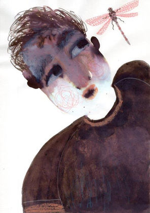 Looking at dragonfly 