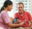 Nurse with older man