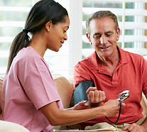 Nurse with older man