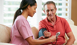 Nurse with older man