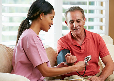 Nurse with older man