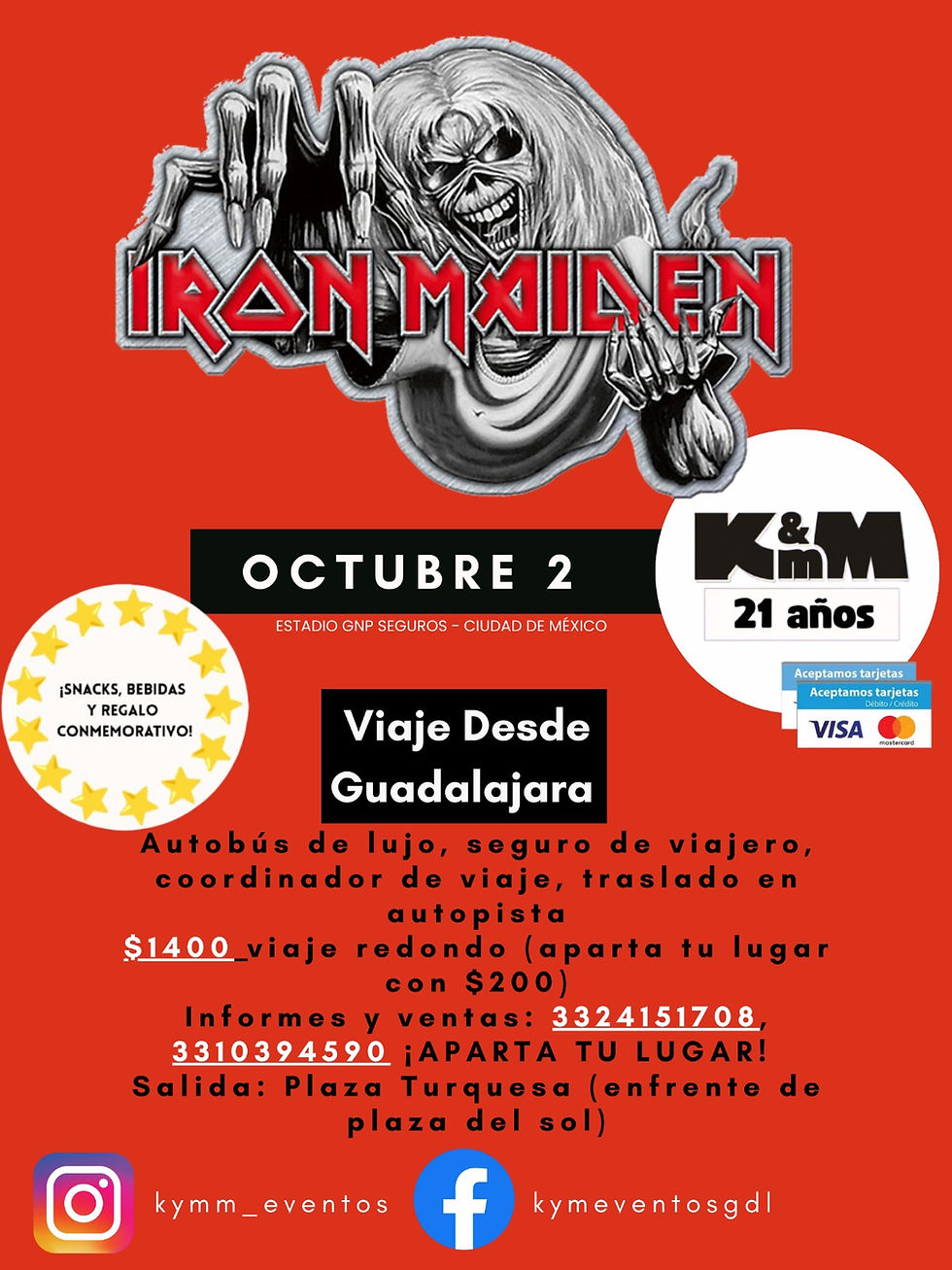 Iron Maiden en el ESTADIO GNP en CDMX