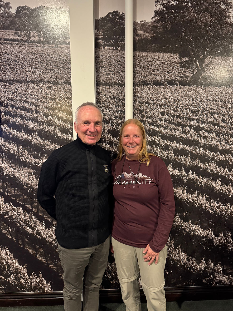 Sue Bach presented Michael with his Life Membership badge.