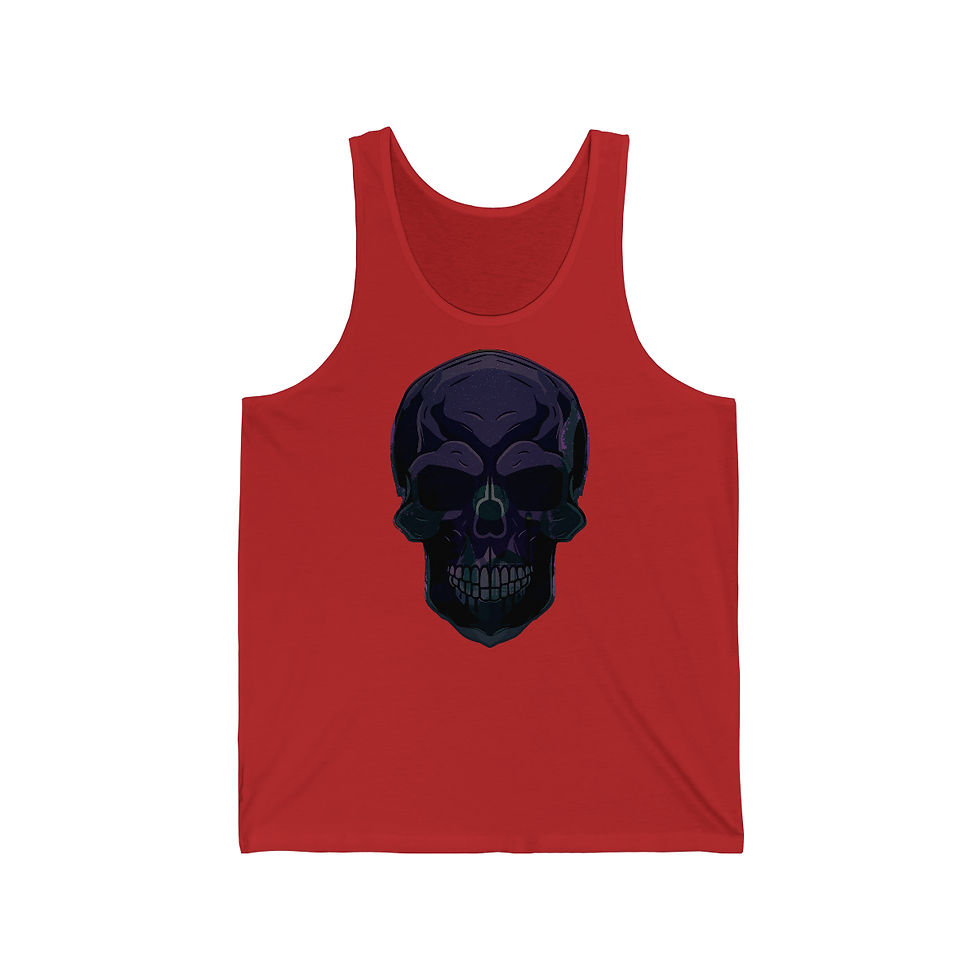 Miniaturbild: Unisex Jersey Tanktop Night Skull