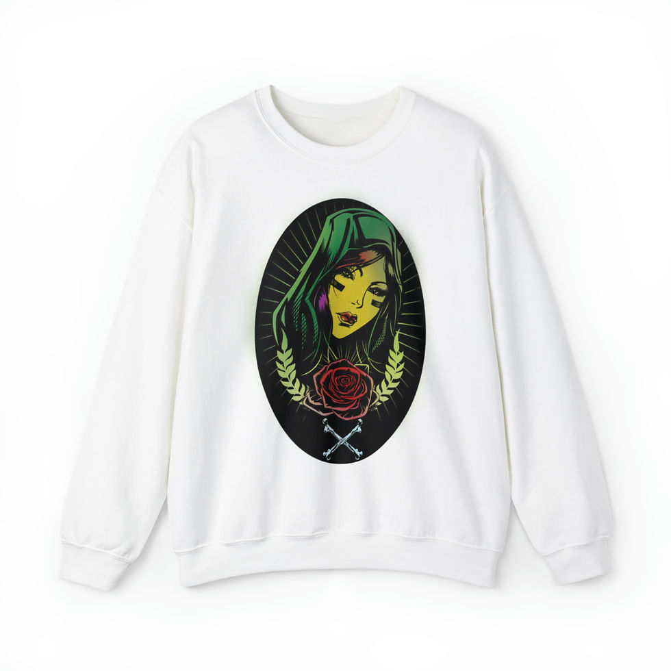 Miniaturbild: Unisex-Sweatshirt aus schwerer Mischung™ mit Rundhalsausschnitt Rose