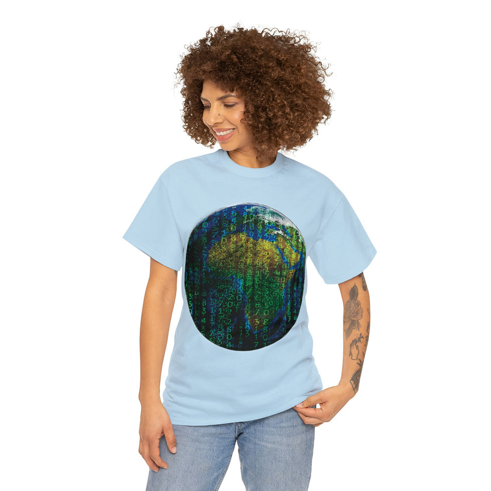 Miniaturbild: Unisex-T-Shirt aus schwerer Baumwolle Matrix World