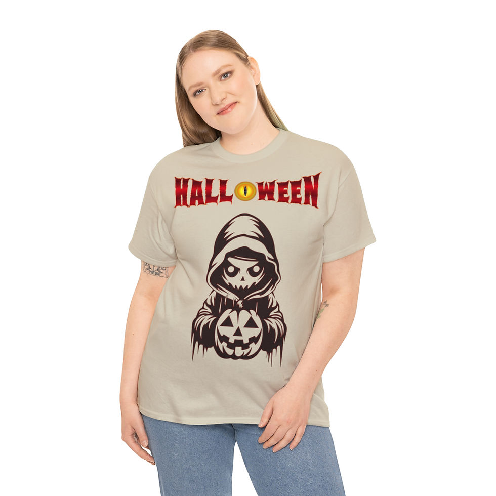 Miniaturbild: Unisex-T-Shirt aus schwerer Baumwolle Halloween