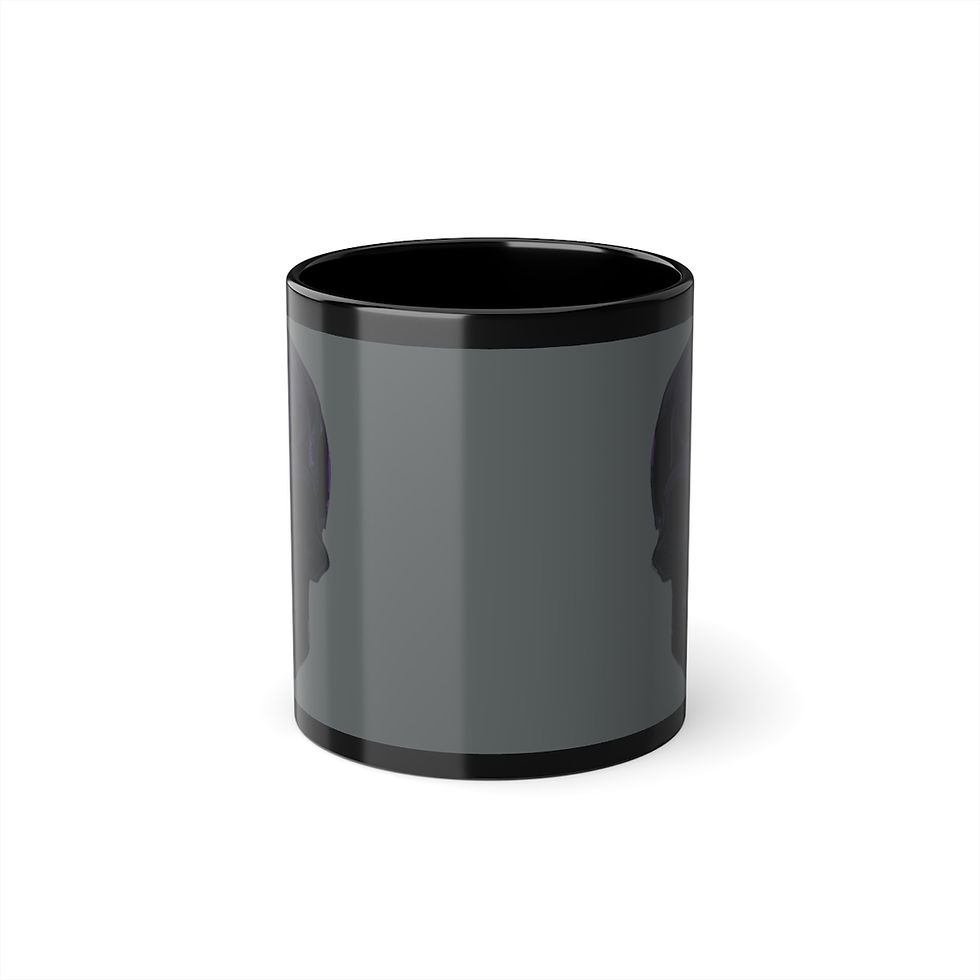 Miniaturbild: Schwarze Kaffeetasse, 0,33l Night Skull