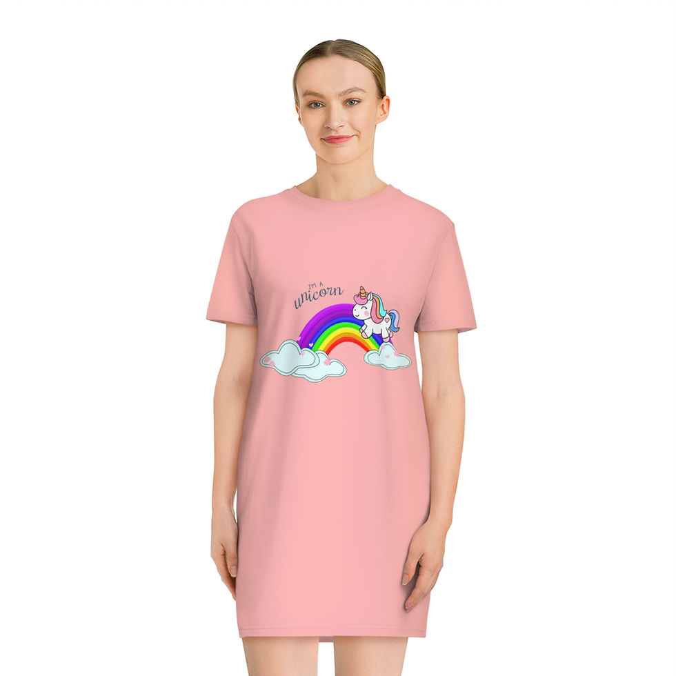 Miniaturbild: Spinner T-Shirt Kleid Unicorn