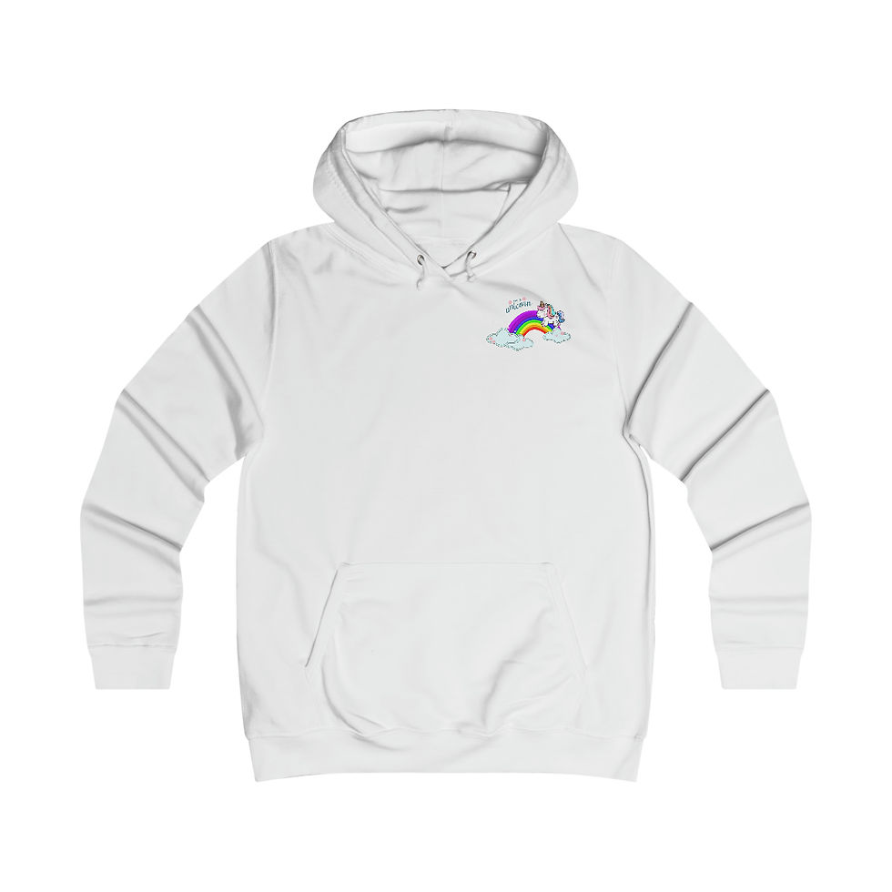 Miniaturbild: Girlie College Kapuzenpullover Unicorn