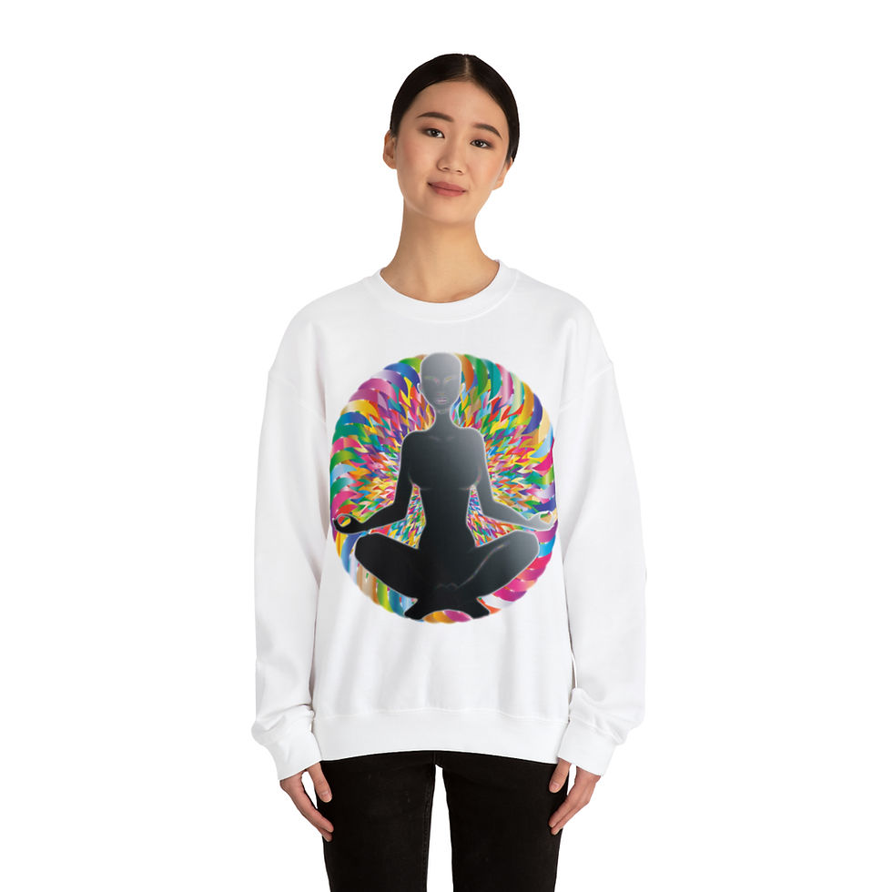 Miniaturbild: Unisex-Sweatshirt aus schwerer Mischung™ mit Rundhalsausschnitt Meditation