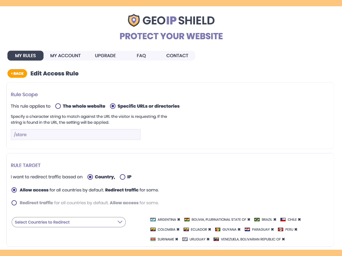 GeoIPShield Preview 2