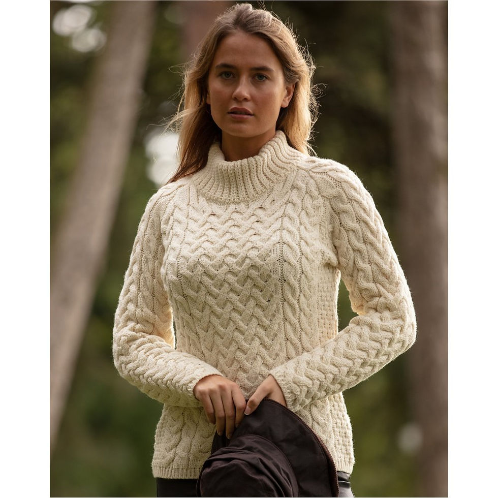 Thumbnail: Merino Wool Ladies Arringtonn Sweater
