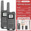 Thumbnail: Vooraanzicht Walkie Talkie - 2 stuks - 3 KM - waterbestendig