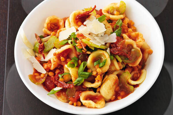 Orecchiette mit Linsen