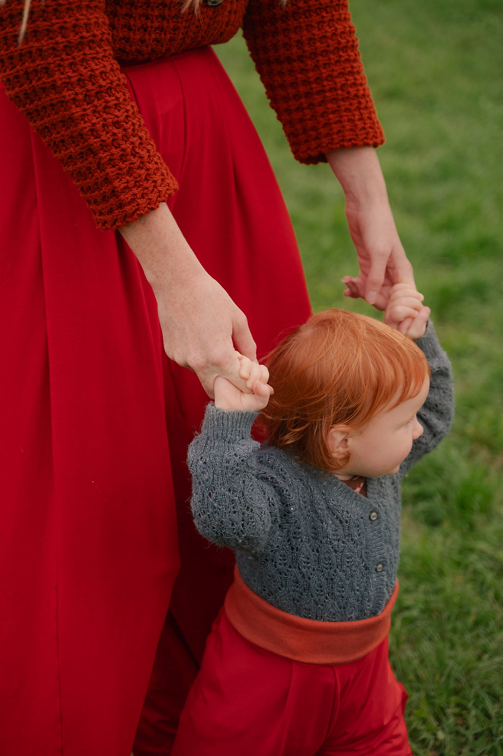 Detail matka a dcera, rodinné focení