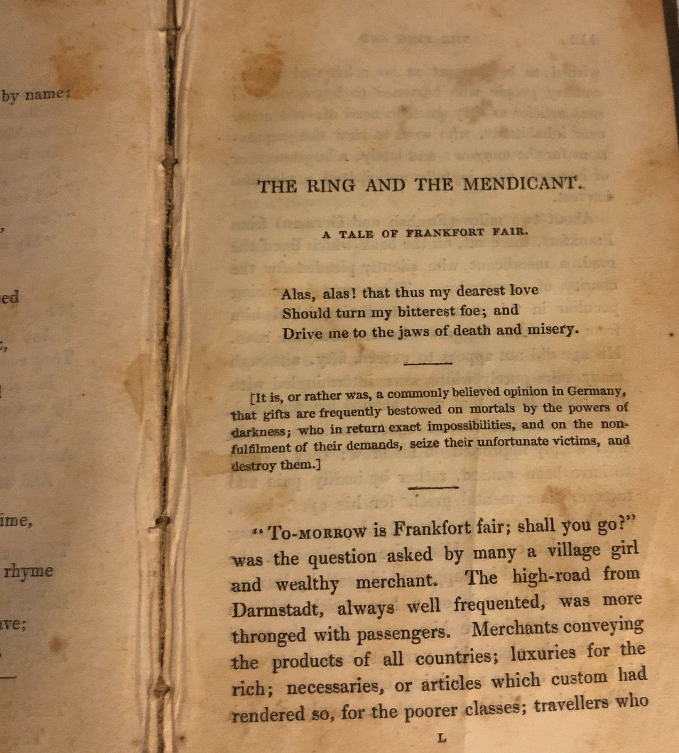 The Ring and the Mendicant - A Tale of Frankfort Fair