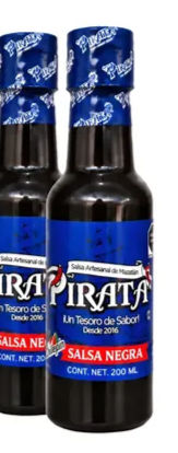 Salsa picante Pirata Salsa negra 200ml