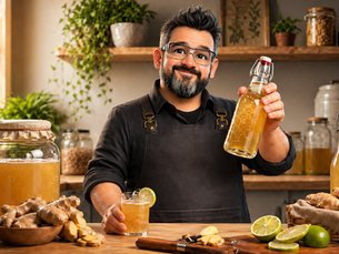 Como fazer ginger beer artesanal em casa: fermentado e com gás natural