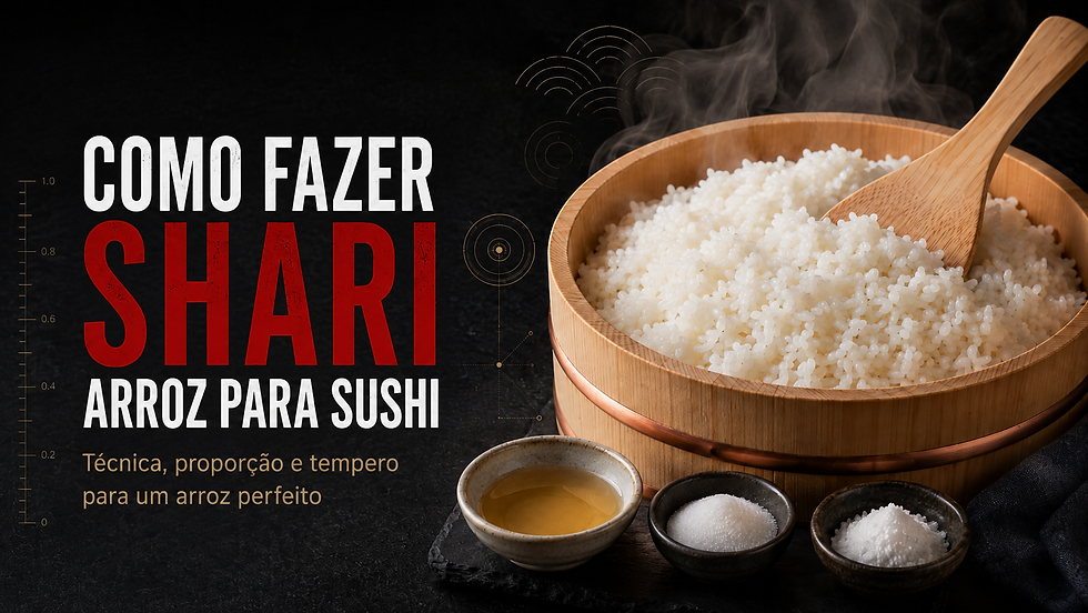 Shari perfeito: como fazer arroz para sushi (passo a passo, sem erro)