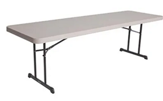8' rectangle tables