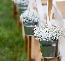 small tin buckets