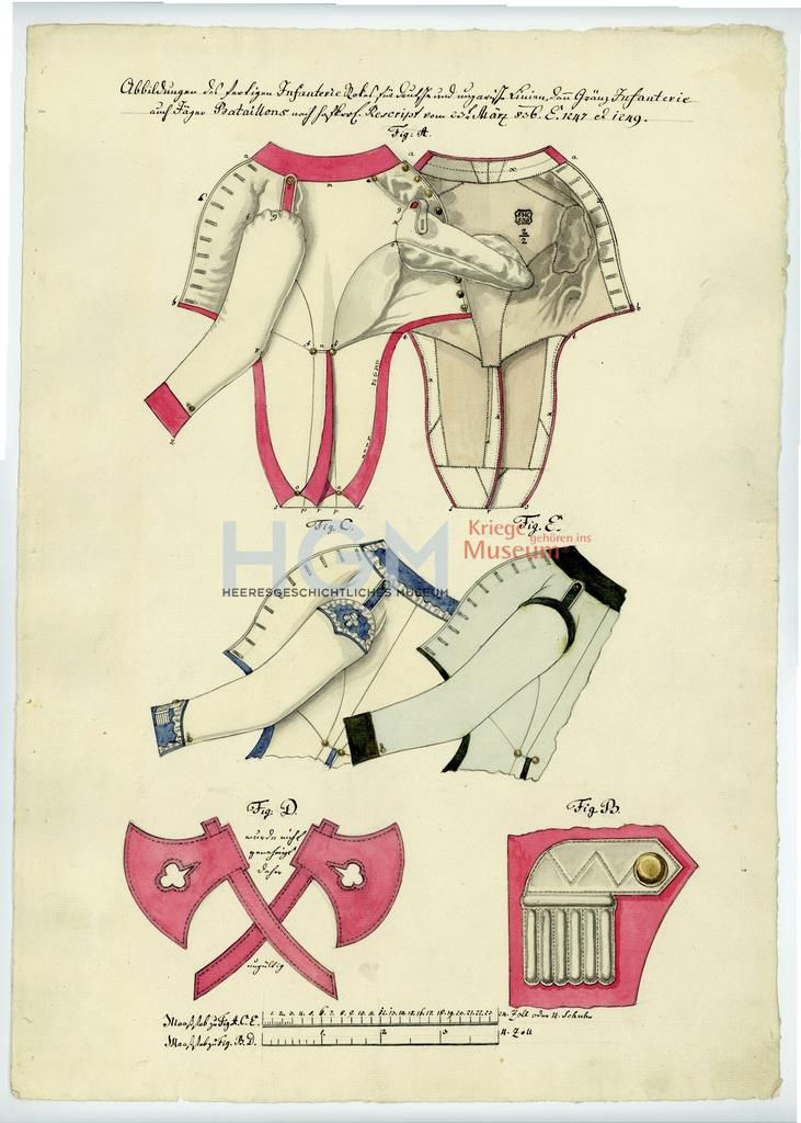 Miniature : Habit autrichien 1836-1849 ou "Rock"