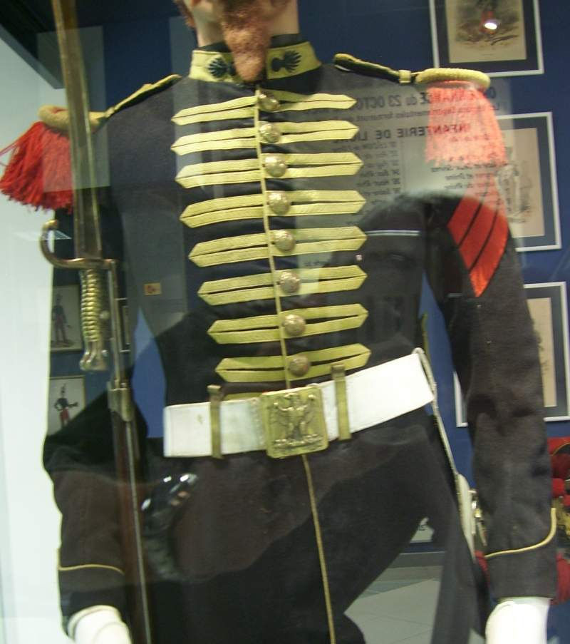 Miniature : Tunique de la garde impériale française 1860
