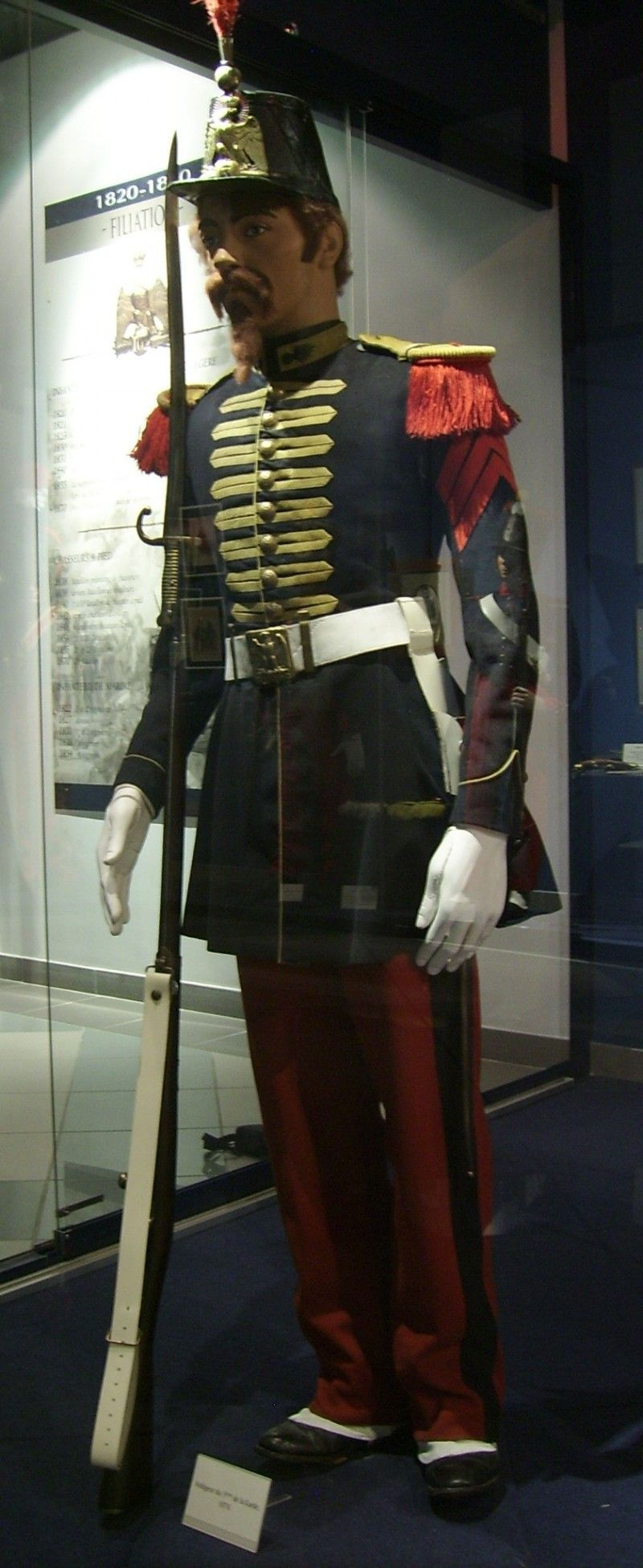 Miniature : Tunique de la garde impériale française 1860
