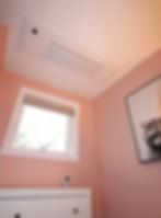 Recessed ceiling heat pump indoor unit.