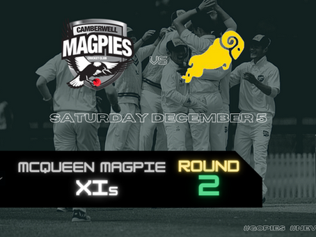 McQueen Magpie XIs - Round 2 vs Ringwood