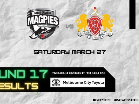 First XI send off Hilly in style with Magpie Day