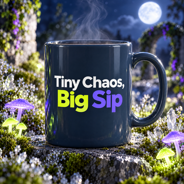Tiny Chaos, Big Sip Mug