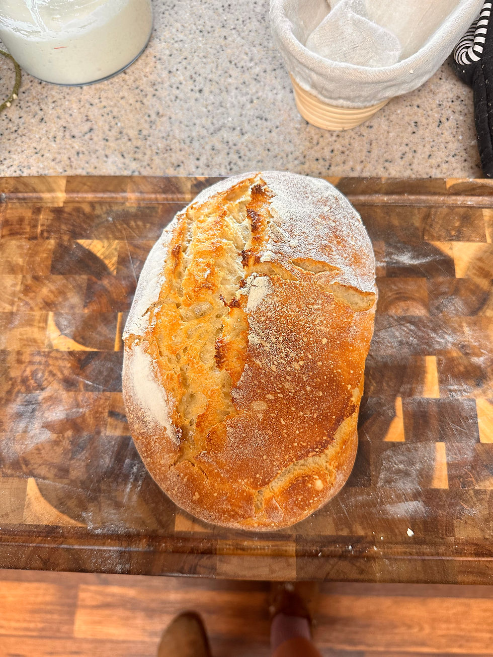 My first successful loaf of sourdough