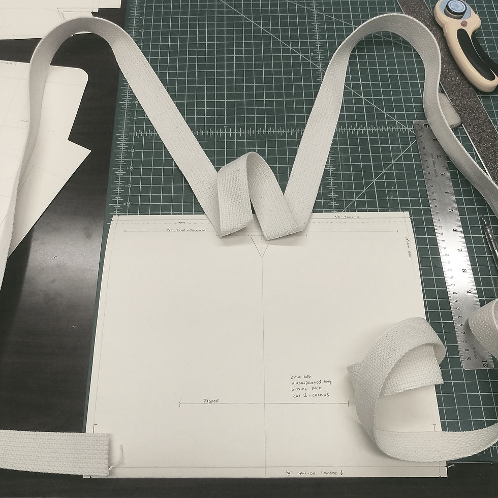 Pattern making backpack
