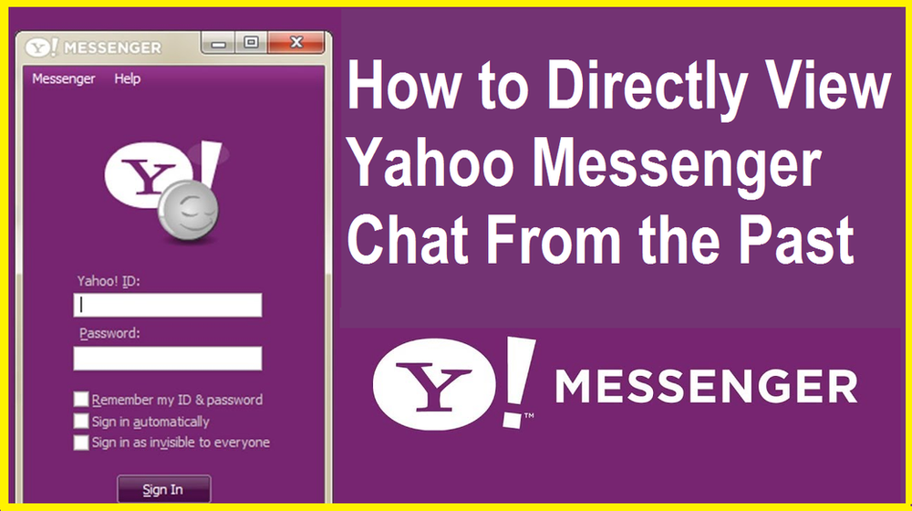 How to Directly View Yahoo Messenger Chat From the Past