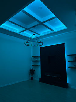 Living Room movie night vibes.